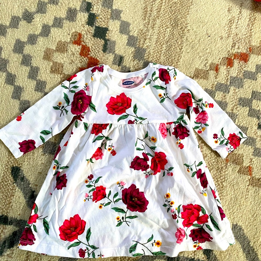 3-6 months long sleeve dress